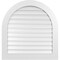 Ekena Millwork Round Top Surface Mount PVC Gable Vent: Functional, w/ 3-1/2"W x 1"P Standard Frame, 34"W x 36"H GVPRT34X3601SF - alternate 1